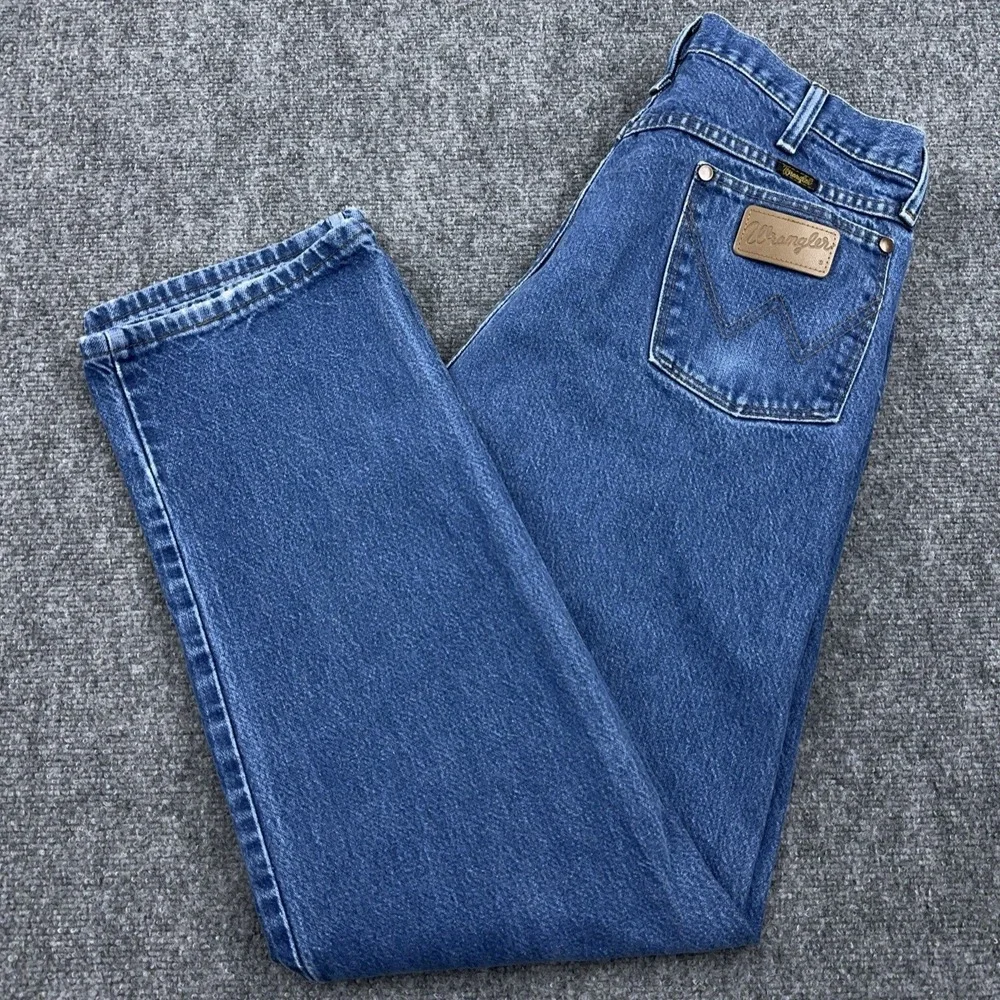 Wrangler Cowboy Cut Jeans Men 36x32 FITS 34x32 Original‎ Fit 100% Cotton 13MWZPW